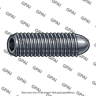 Socket setscrew oval point