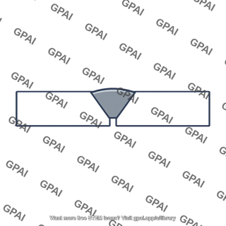 Partial penetration groove weld