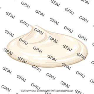 Cream dollop
