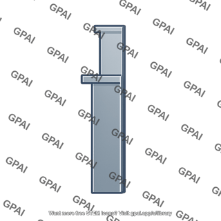 Stepped vertical support