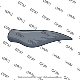 Grey stone shard