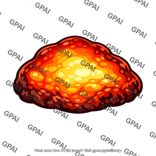 Molten rock