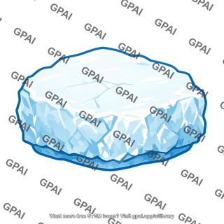 Sea ice chunk