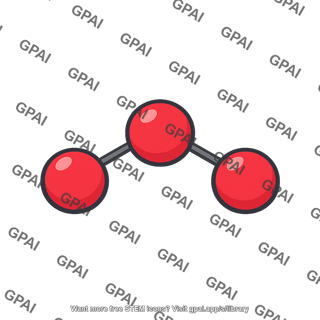 Tropospheric ozone molecule