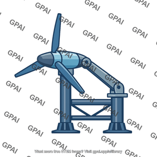 Underwater pivoting turbine