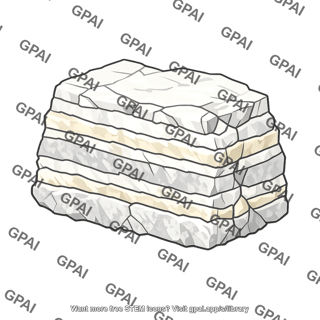 Banded evaporite rock