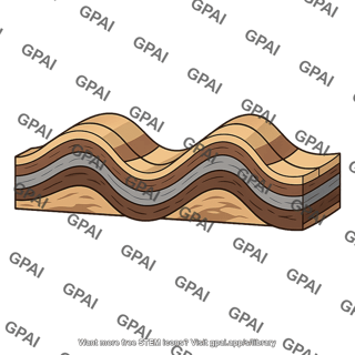 Folded continental crust