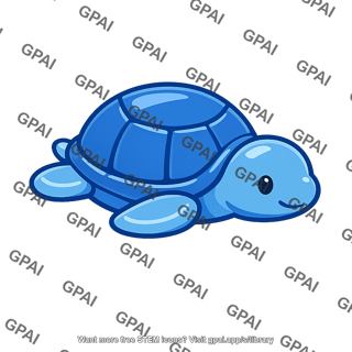 Plastic bathtub toy turtle