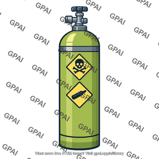 Chlorine gas cylinder