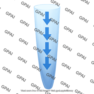 Column of cool dense air descending
