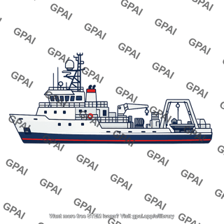 Research vessel clipart