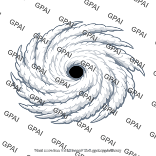 Hurricane overhead view