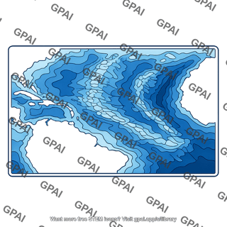 Bathymetric map