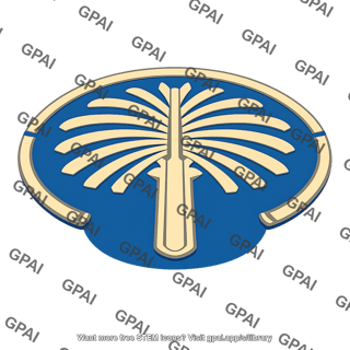 Artificial island palm
