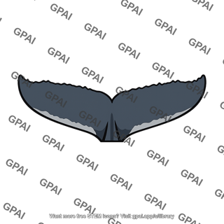 Tail fluke uneven trailing edge