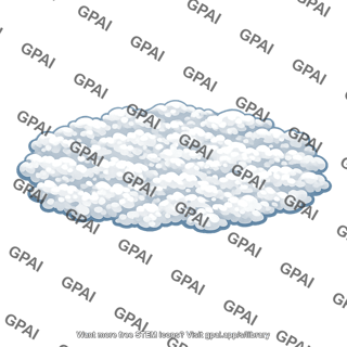 Stylized cloud