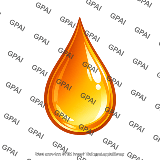 Oil amber droplet