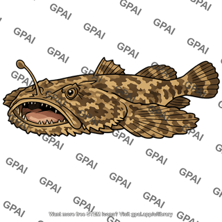 Goosefish bottom dwelling