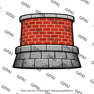 Lighthouse base brick granite