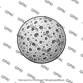 Scanning electron micrograph spherule