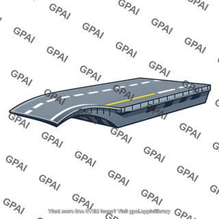 Curved road segment