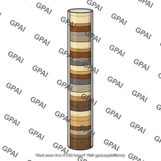 Marine sediment core