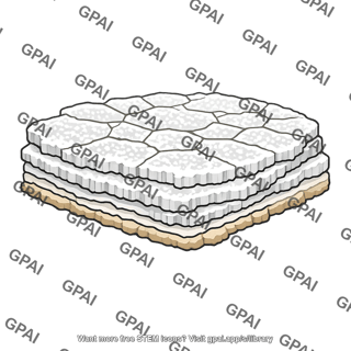 Evaporative salt deposit