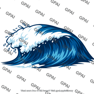 Storm wave powerful