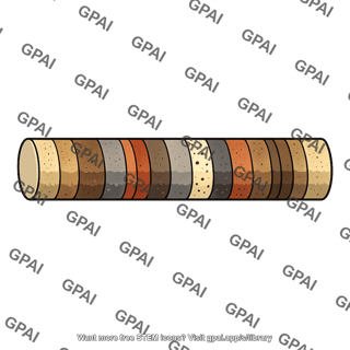 Ocean floor core sample