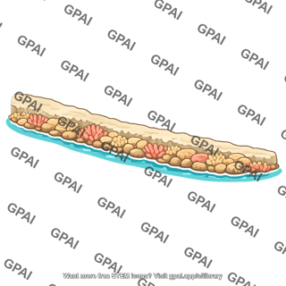 Fringing coral reef