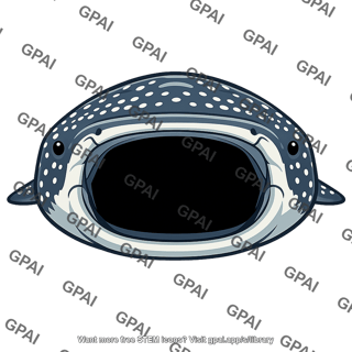 Whale shark mouth open