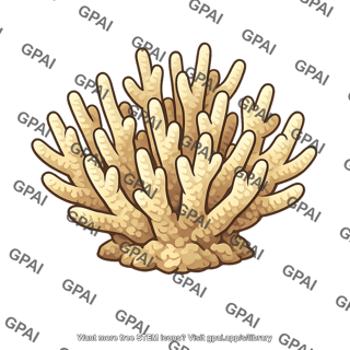 Branching coral