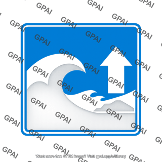 Tsunami warning sign