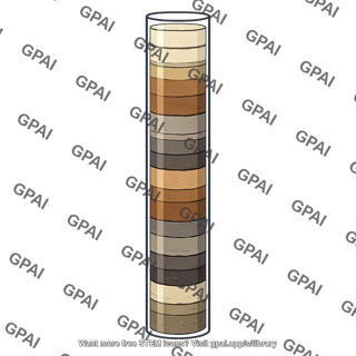 Sediment core sample