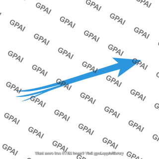 Blue arrow northeast