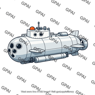 Stylized submarine