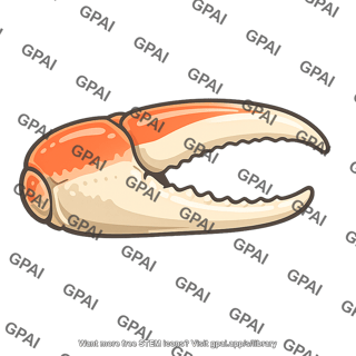 Fiddler crab claw enlarged