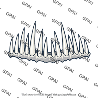 Deep sea fish teeth large