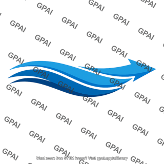 Ocean current arrow