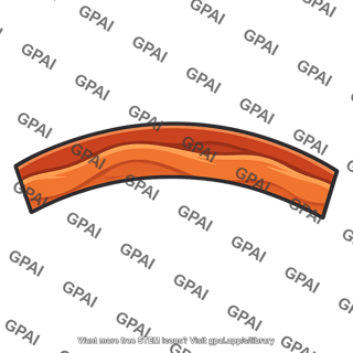 Curved wood strip