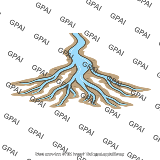 Distributary channel