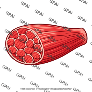 Muscle tissue red
