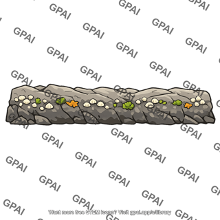 High tide zone rocky