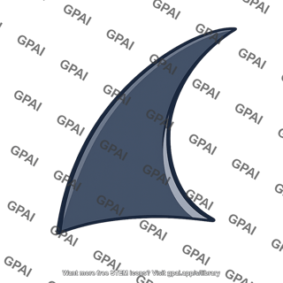 Falcate dorsal fin