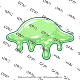 Green slime blob