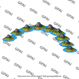 Island arc map view