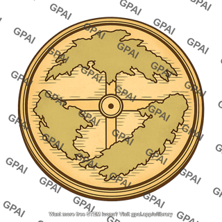 Disk world map