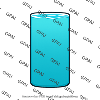 Glass of blue liquid