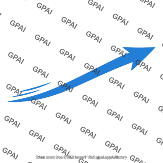 Curved blue arrow