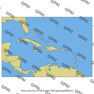 Caribbean sea map